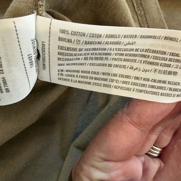 Abercrombie & Fitch Shirt Men’s Medium Green A&F 92 Long Sleeve Spellout Preppy - Picture 7 of 10